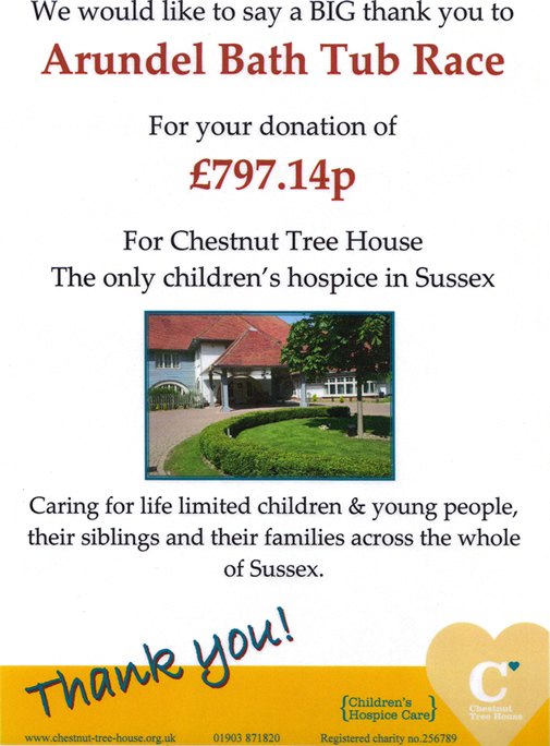 Chesnut Tree House certificate Chesnut Tree House certificate