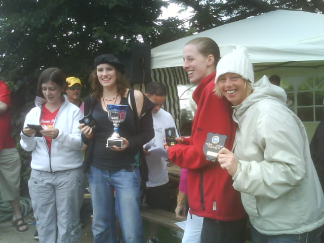 French Fancies - First female crew across the line!